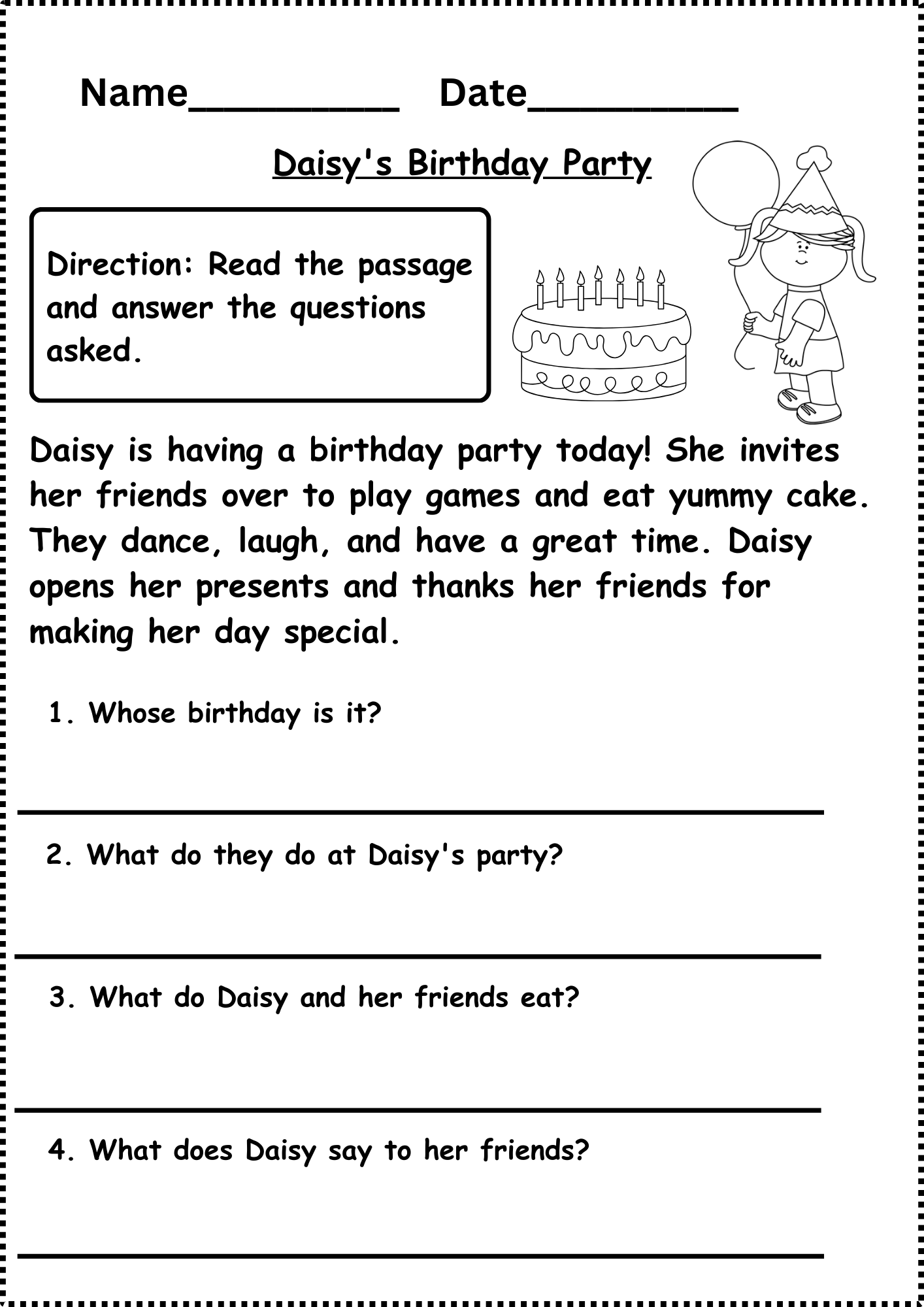 Reading Comprehension Worksheets Grade 1 Reading Comprehension Worksheets Grade 1