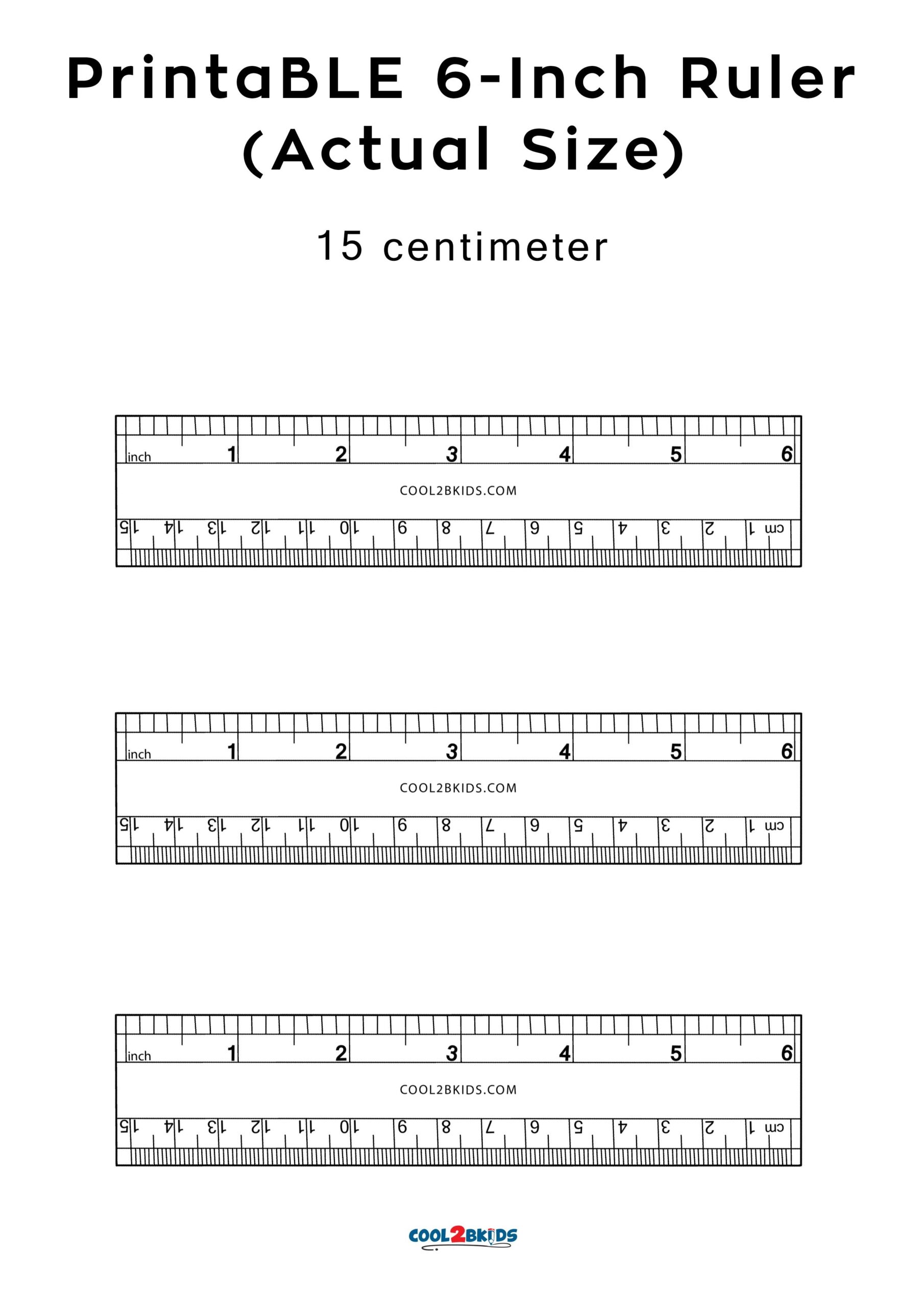 actual size printable measuring tape