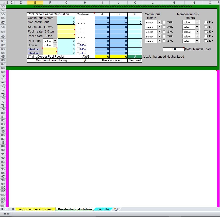 Residential Load Calculation Spreadsheet Eloquens