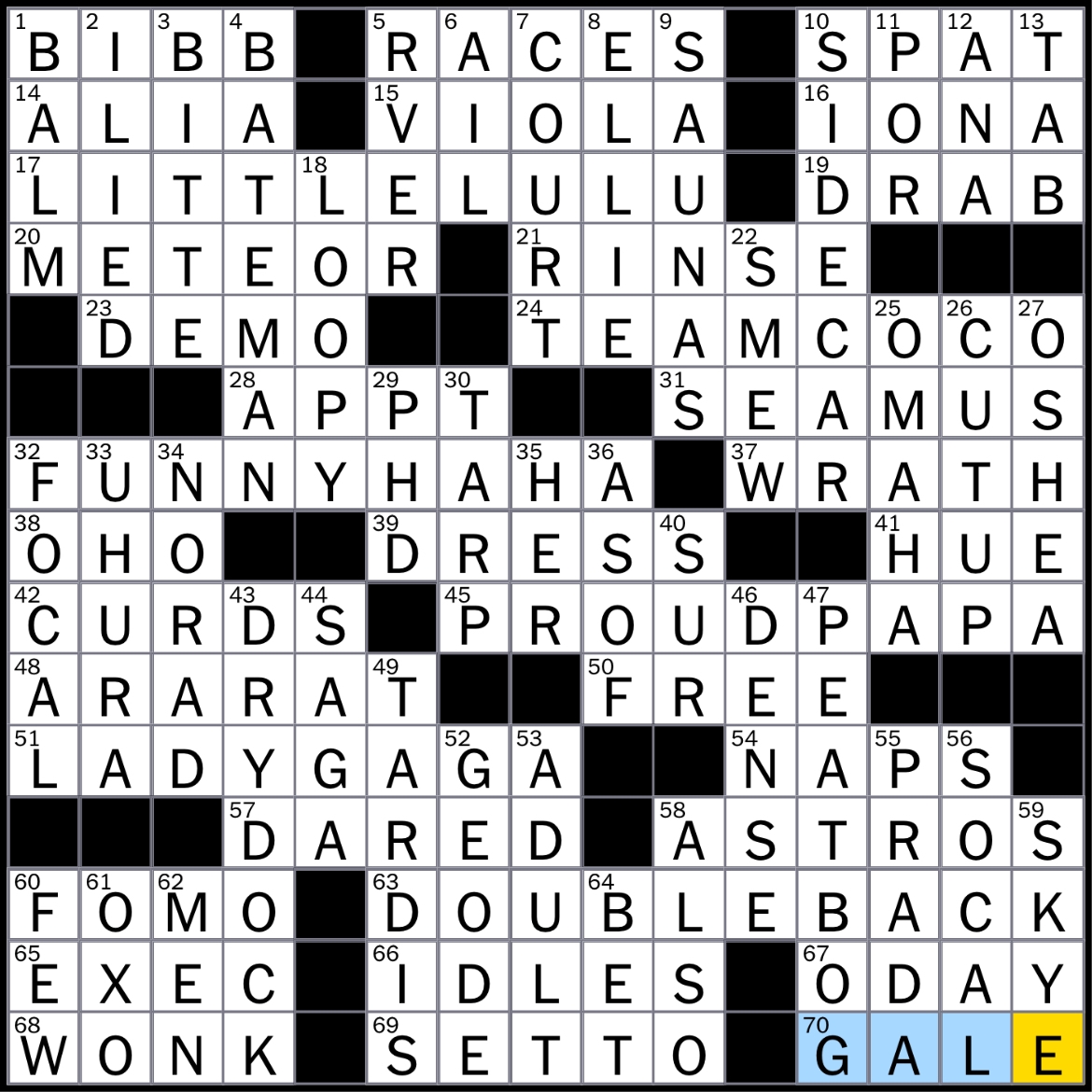 Rex Parker Does The NYT Crossword Puzzle Gets Zero M p g Say MON 3 10 25 Singer Goulding With The 2015 8x Platinum Hit Love Me Like You Do Anxiety About Exclusion 