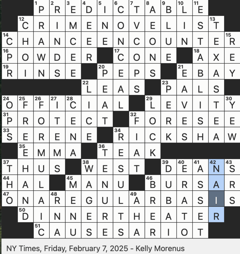 Rex Parker Does The NYT Crossword Puzzle Like The Ending Of A Typical Rom com FRI 2 7 25 Oil Slangily Parasite Actor Woo shik Tree With Red Berrylike Fruit 