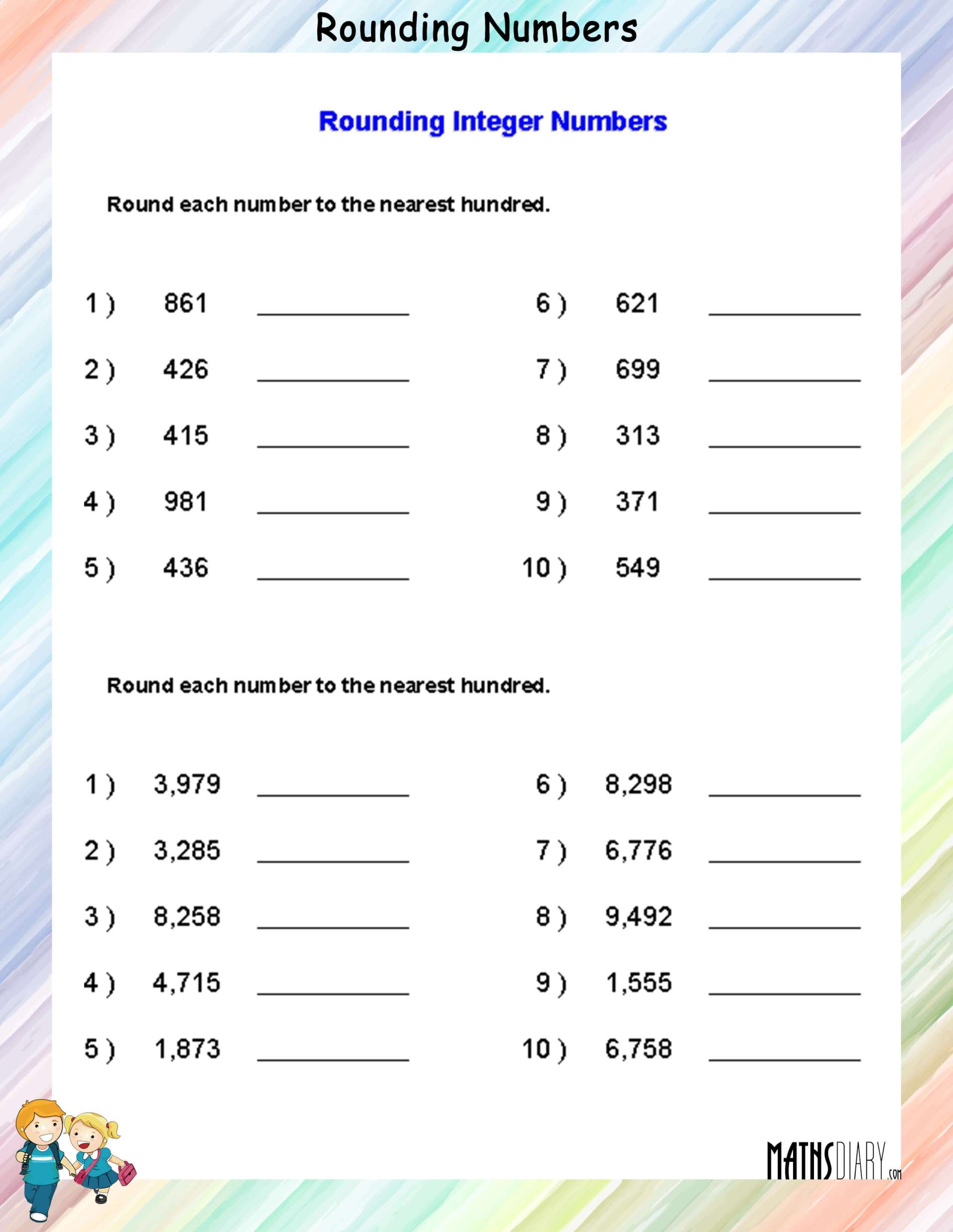 Rounding Numbers Math Worksheets Worksheets Library Rounding Numbers Math Worksheets Worksheets Library