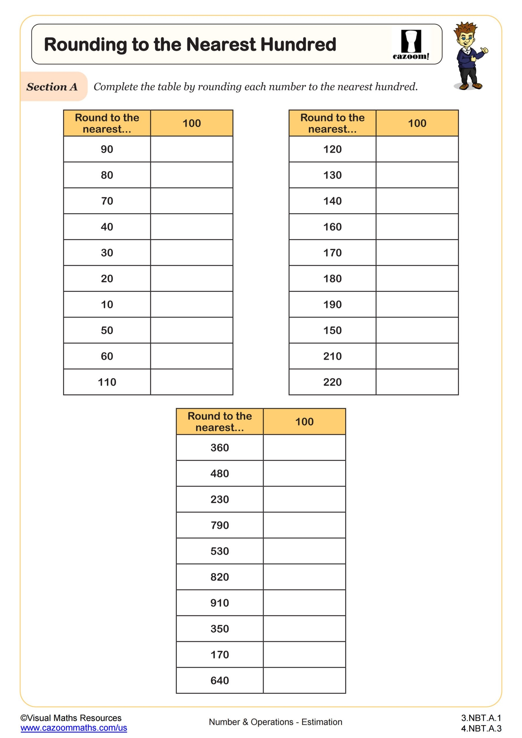 Rounding To The Nearest Hundred Worksheet 3rd Grade PDF Worksheets Rounding To The Nearest Hundred Worksheet 3rd Grade PDF Worksheets