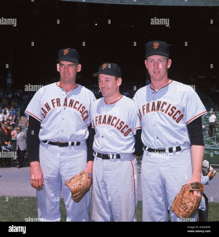 San Francisco Giants Pitchers From Left Don Larsen Stu Miller And Bobby Bolin Pose In 1962 AP Photo Stock Photo Alamy