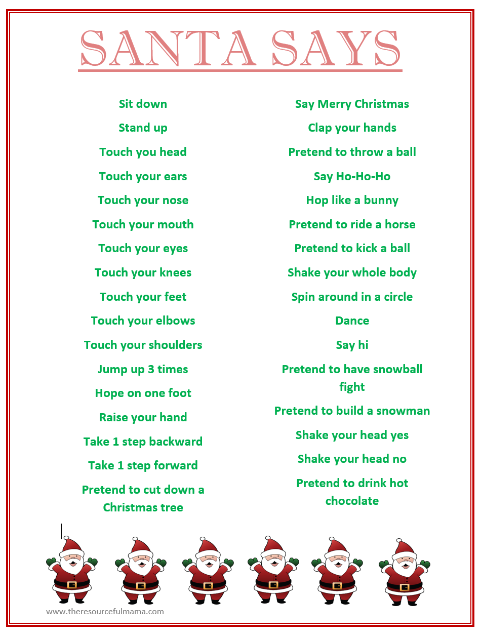 christmas games printable free