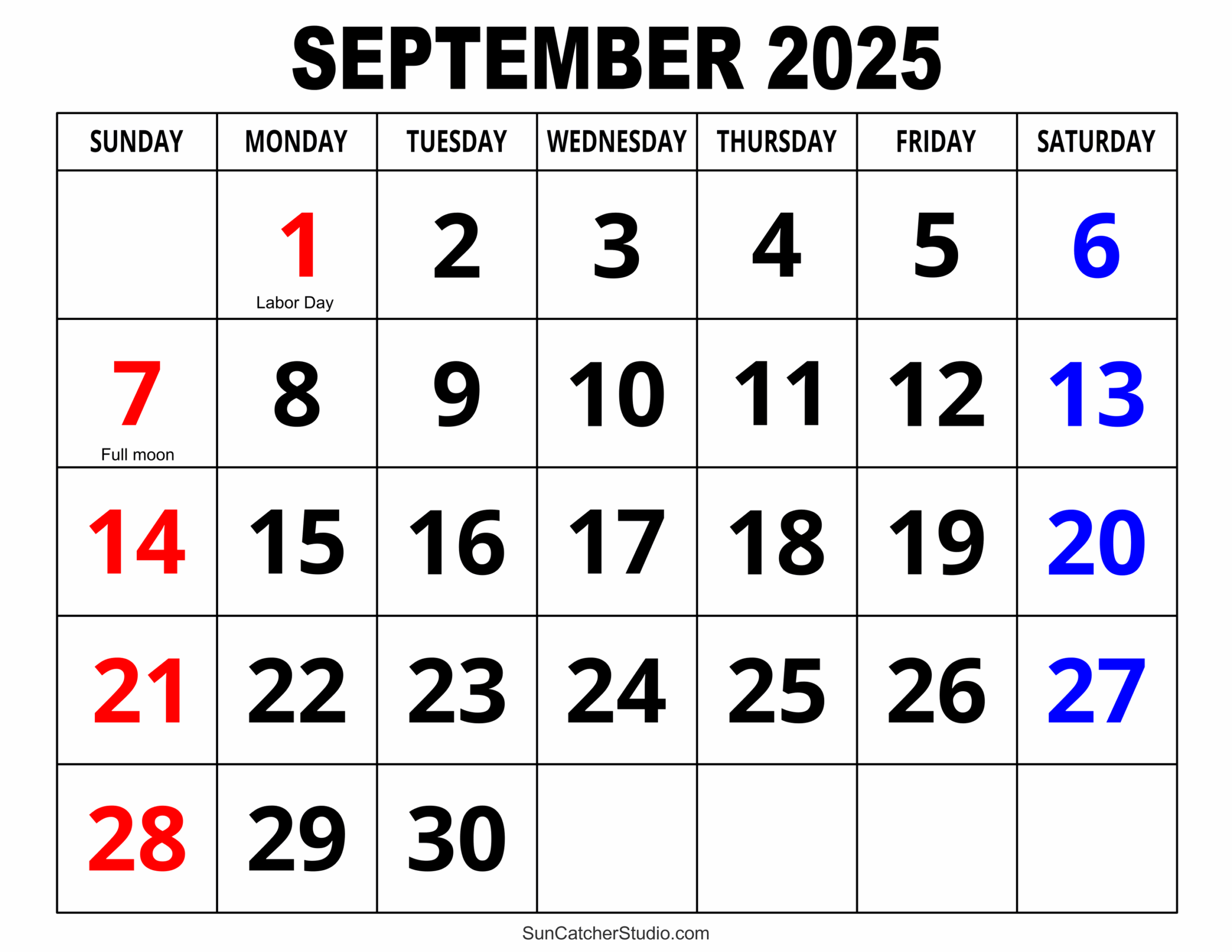 september 2025 calendar