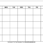 Simple Blank Calendar Templates Free To Download Print