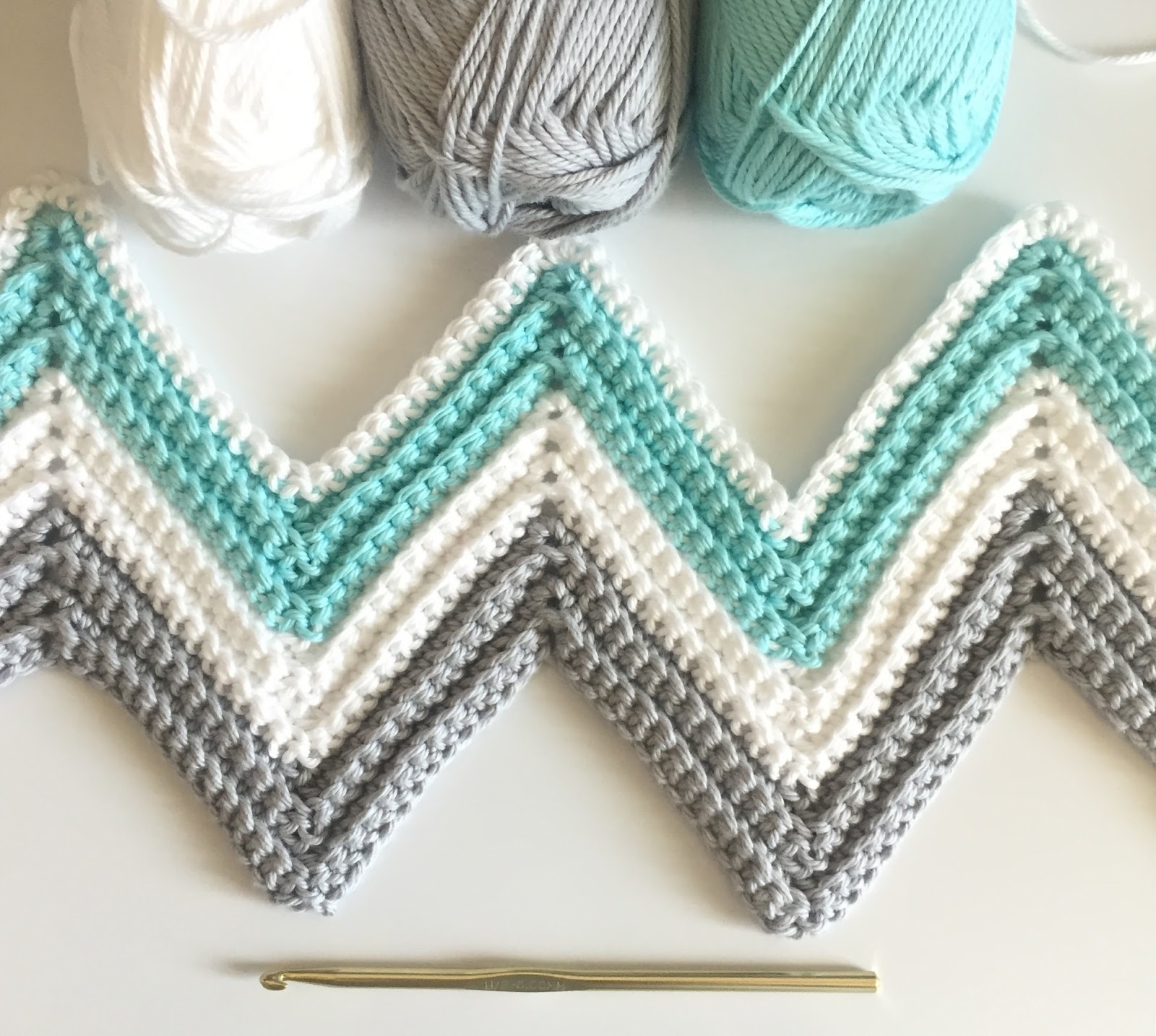printable zig zag crochet pattern