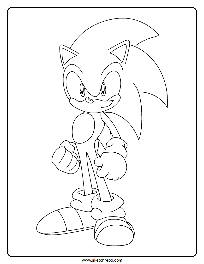 free sonic printable coloring pages