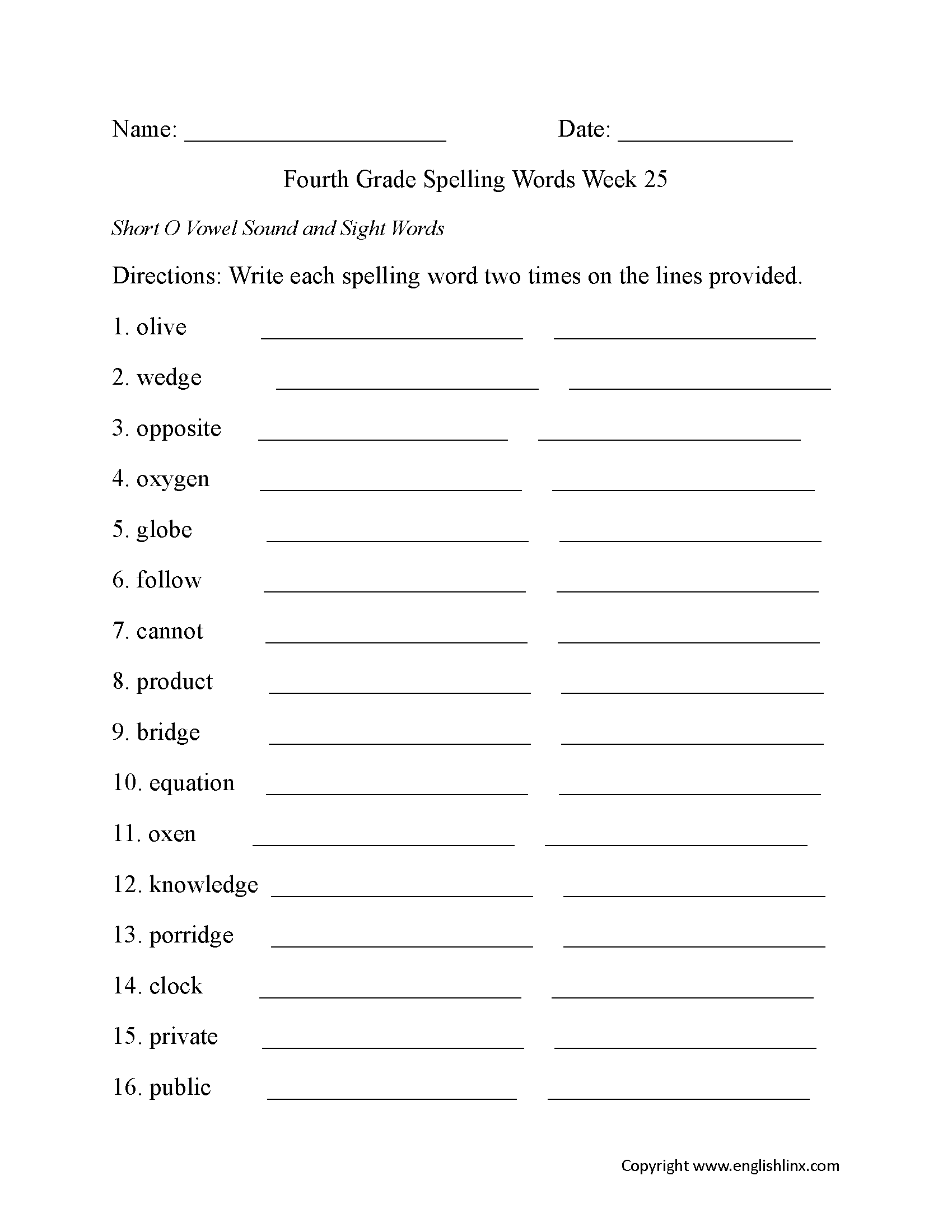 Spelling Worksheets Fourth Grade Spelling Worksheets Spelling Worksheets Fourth Grade Spelling Worksheets