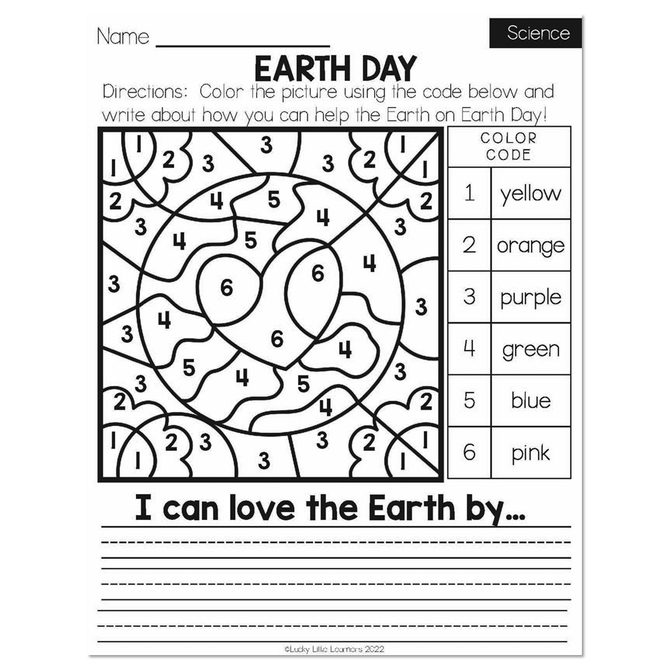 1st grade science worksheets