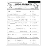 Spring Early Finishers 2nd Grade ELA Subject Verb Agreement Spring Sentences Lucky Little Learners