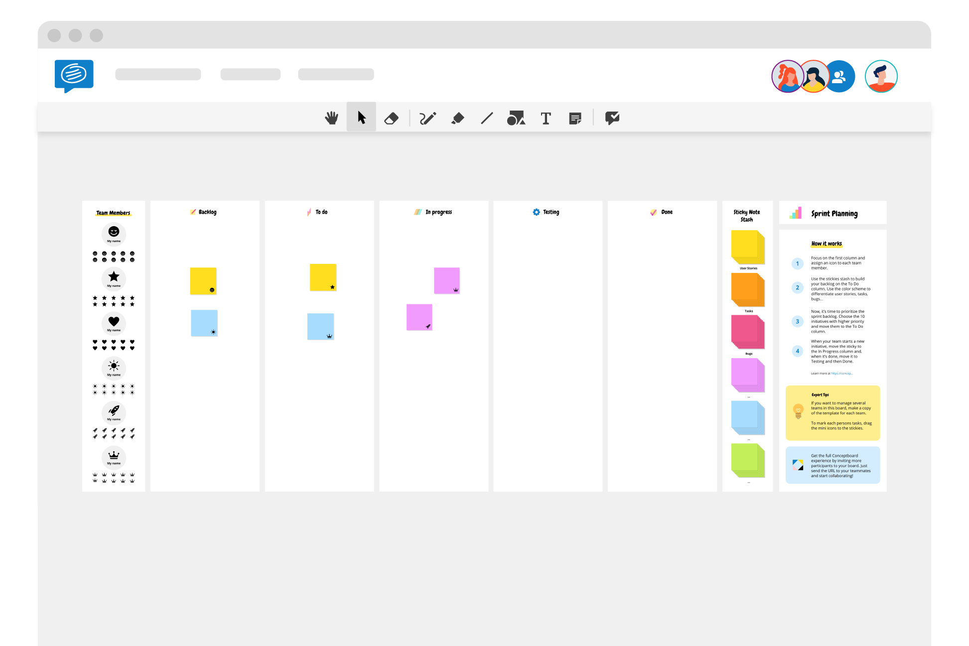 Sprint Planning Free Template Guide Conceptboard