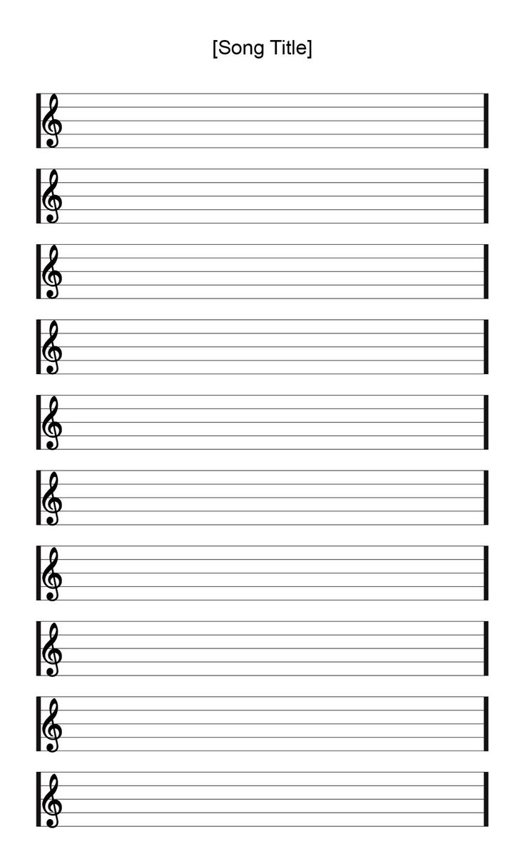 free printable staff paper