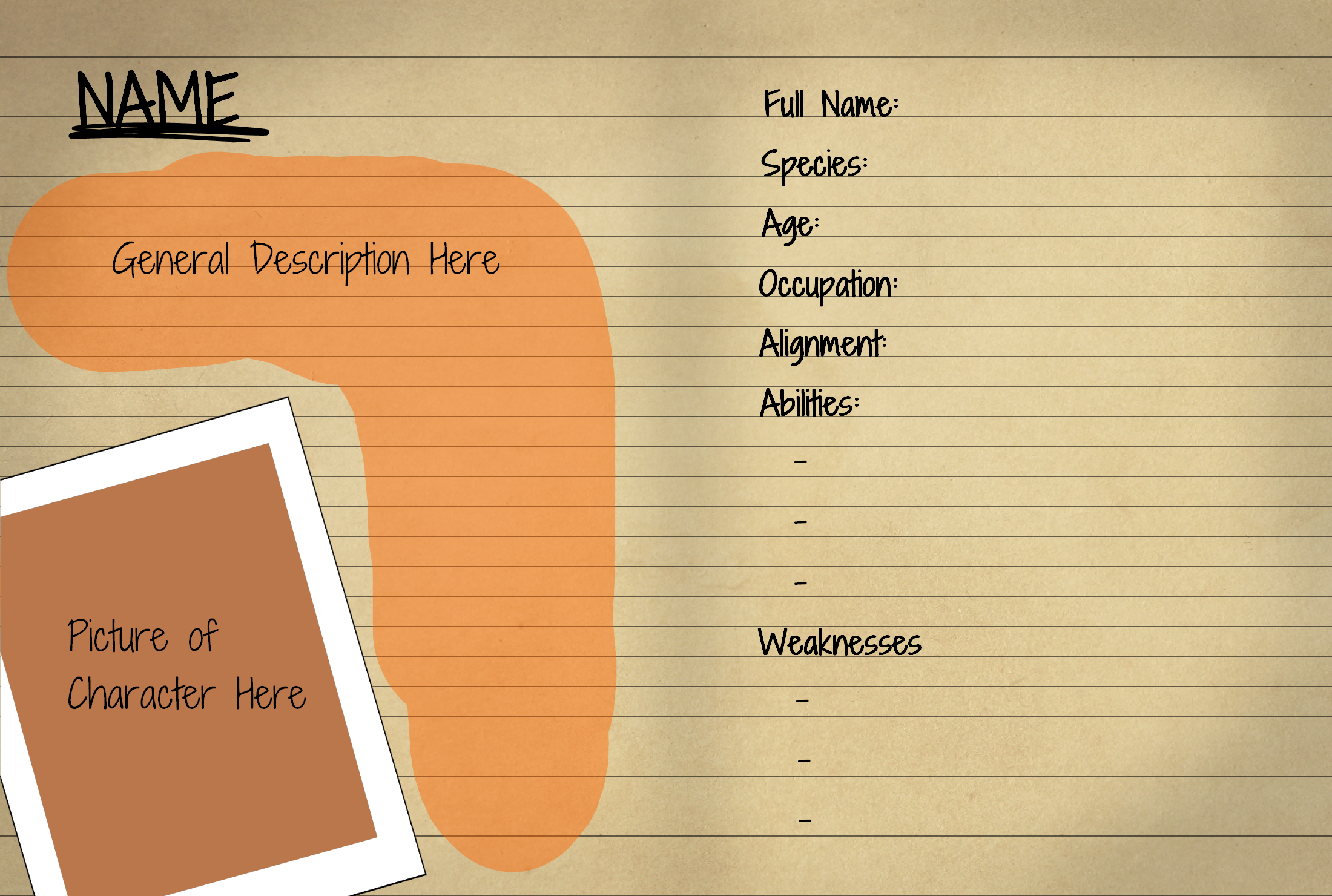 Supernatural OC Template By QueenJoou On DeviantArt