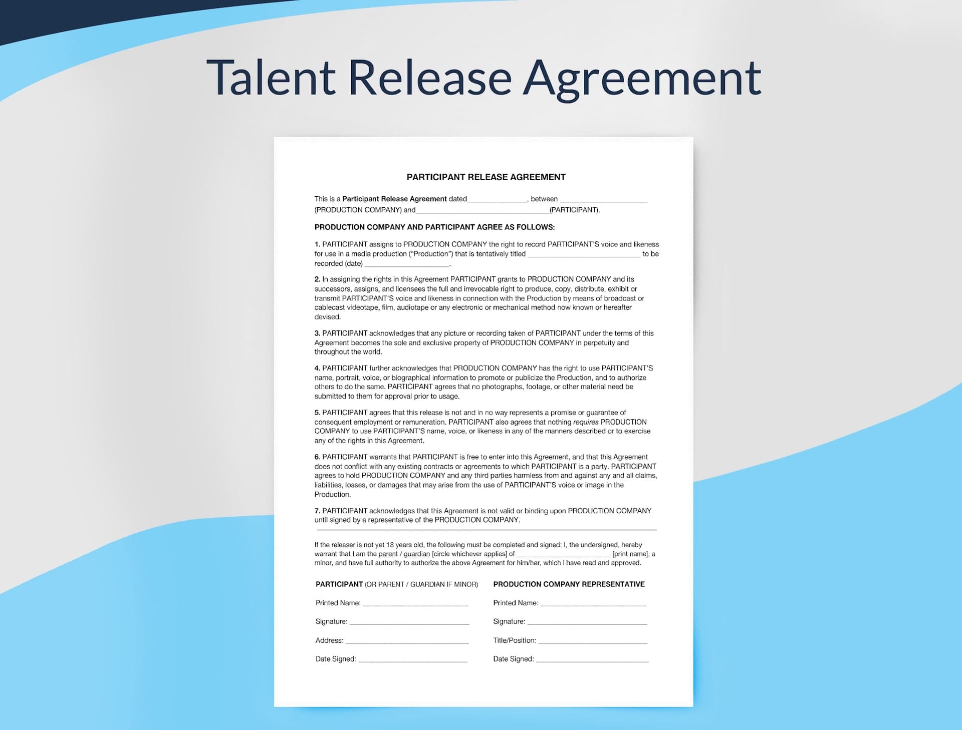 actor contract template