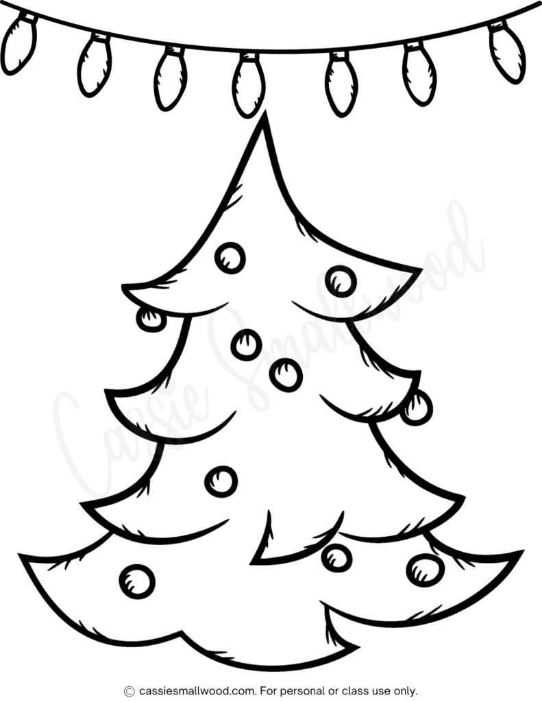 christmas color pages printable free