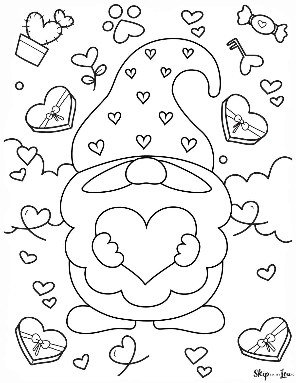 valentine coloring pictures free printable
