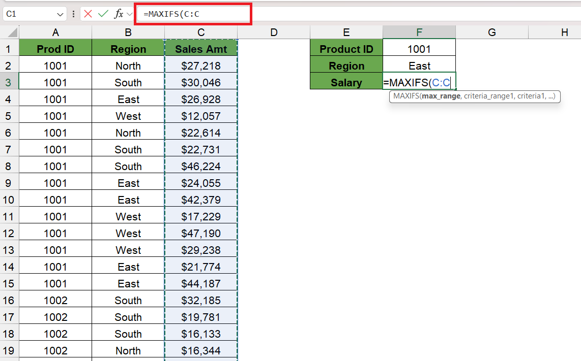 The Essential MAXIFS Formula In Excel Step By Step Guide MyExcelOnline