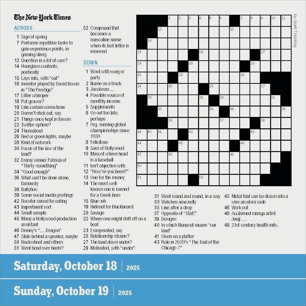 nyt crossword january 7 2025