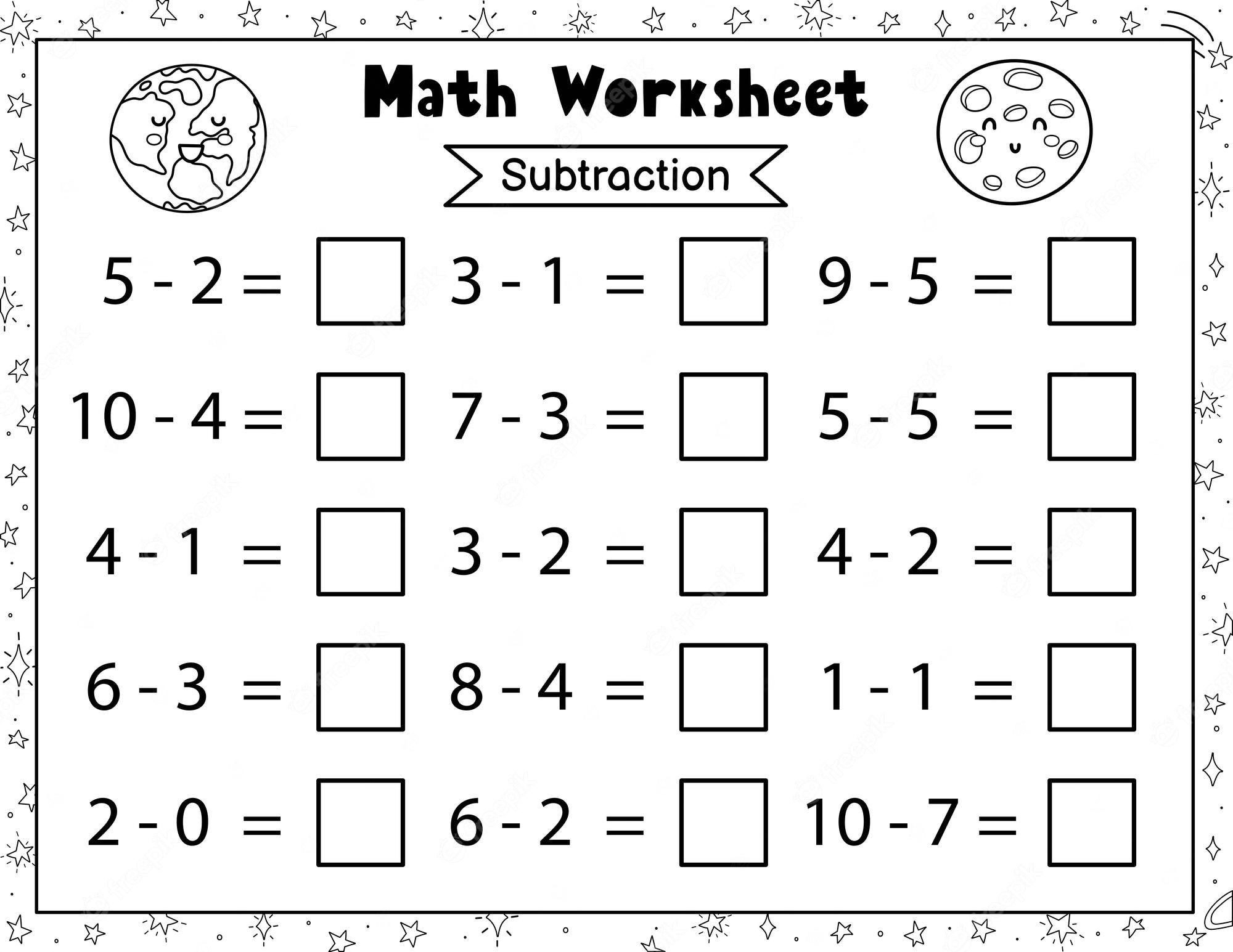 math worksheets for first grade