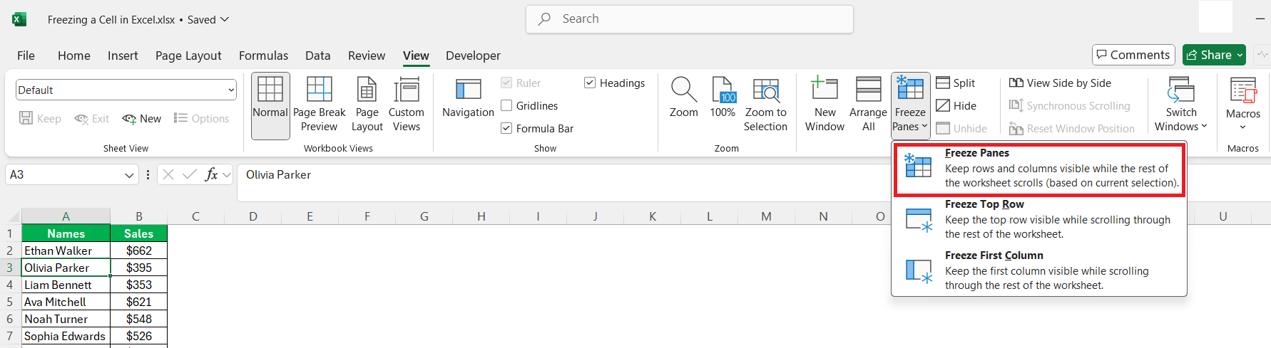 The Ultimate Guide To Freezing A Cell In Excel MyExcelOnline
