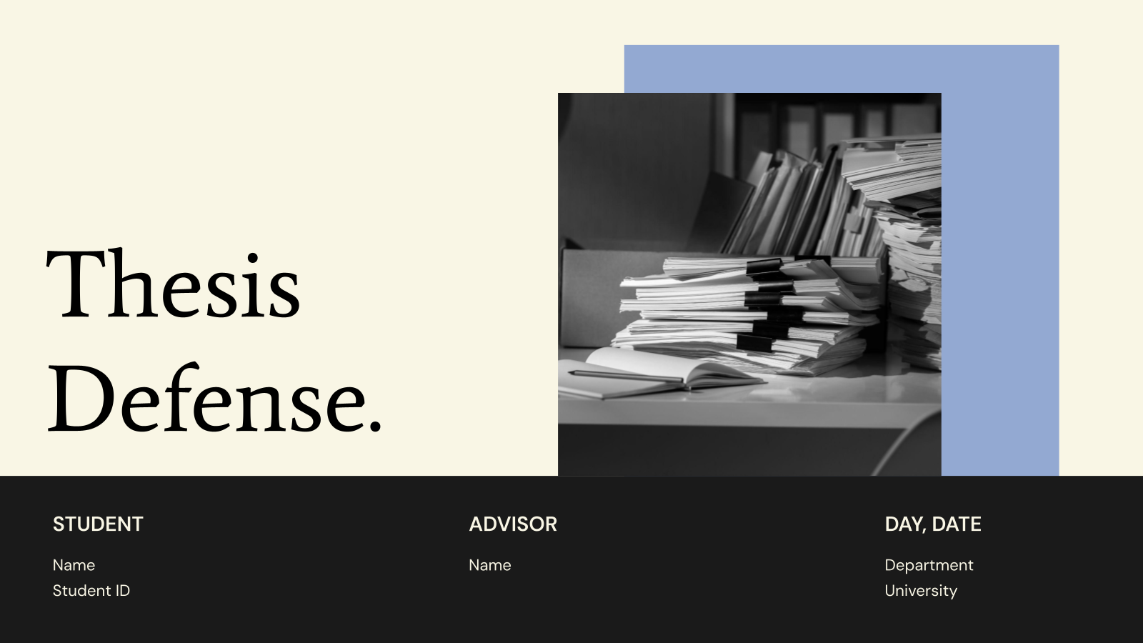 Thesis Defense Template PowerPoint Presentation Slides
