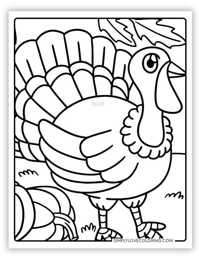free printable coloring pages of turkeys