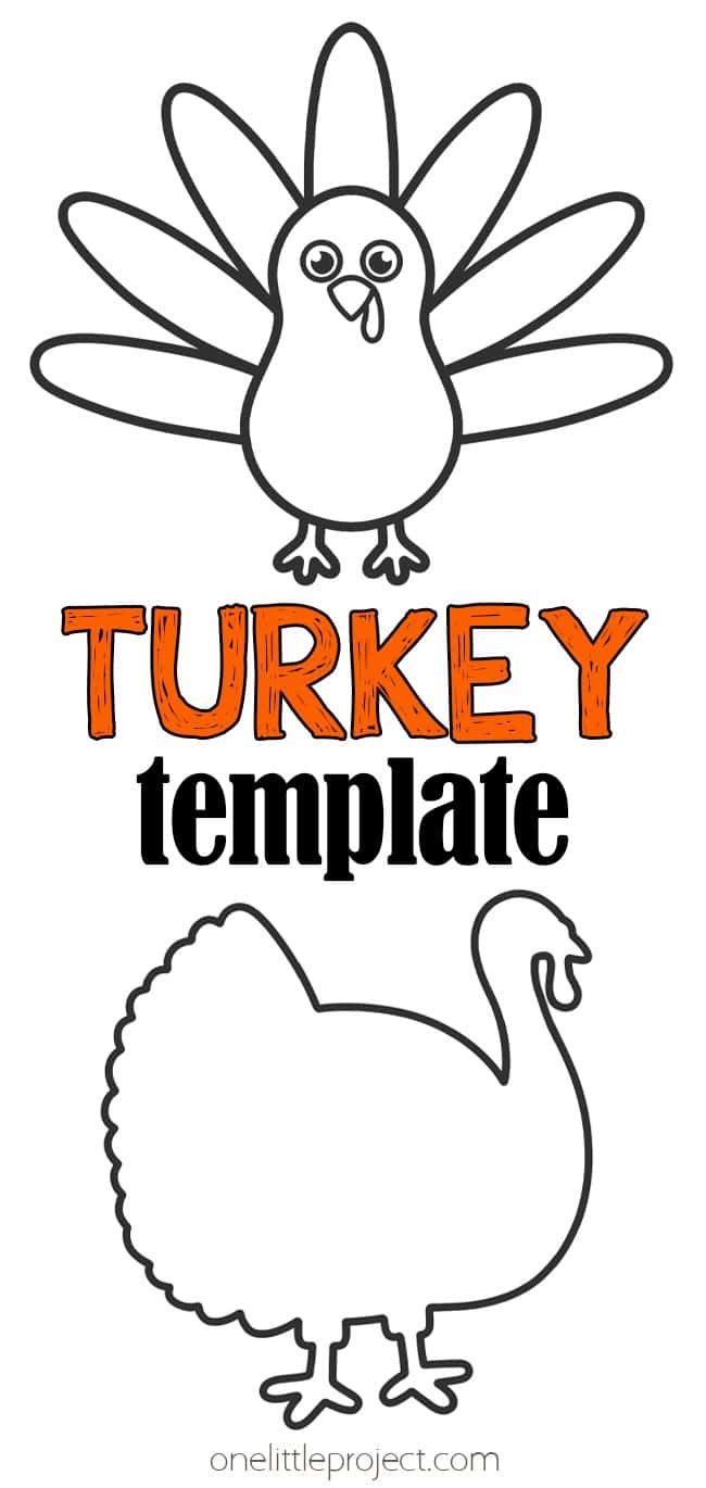 free turkey printable template