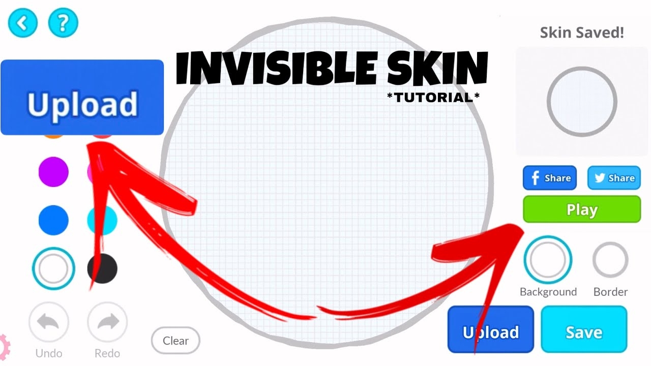 TUTORIAL CUSTOM WHITE INVISIBLE SKIN IOS NEW MOD HACK ZOOM VERSION 2 24 1 AGAR IO MOBILE YouTube