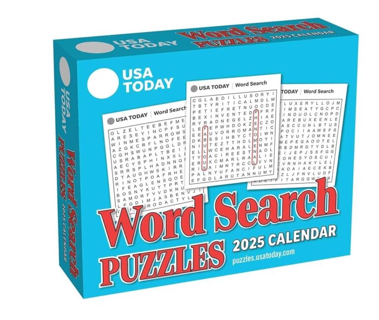 USA TODAY Word Search 2025 Day to Day Calendar 9781524893071 USA TODAY Books Amazon