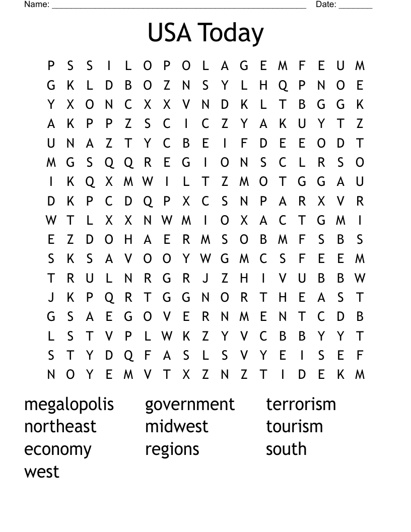 printable crossword puzzle usa today