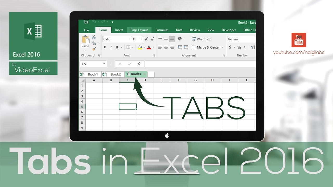 VideoExcel All About TABS In Excel 2016 Tabs 101 YouTube VideoExcel All About TABS In Excel 2016 Tabs 101 YouTube
