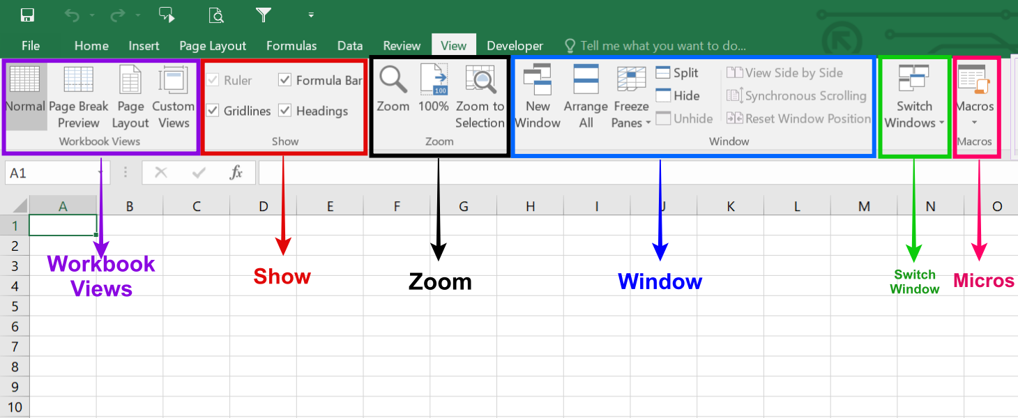View Tab In Excel Excel Tutorial View Tab In Excel Excel Tutorial