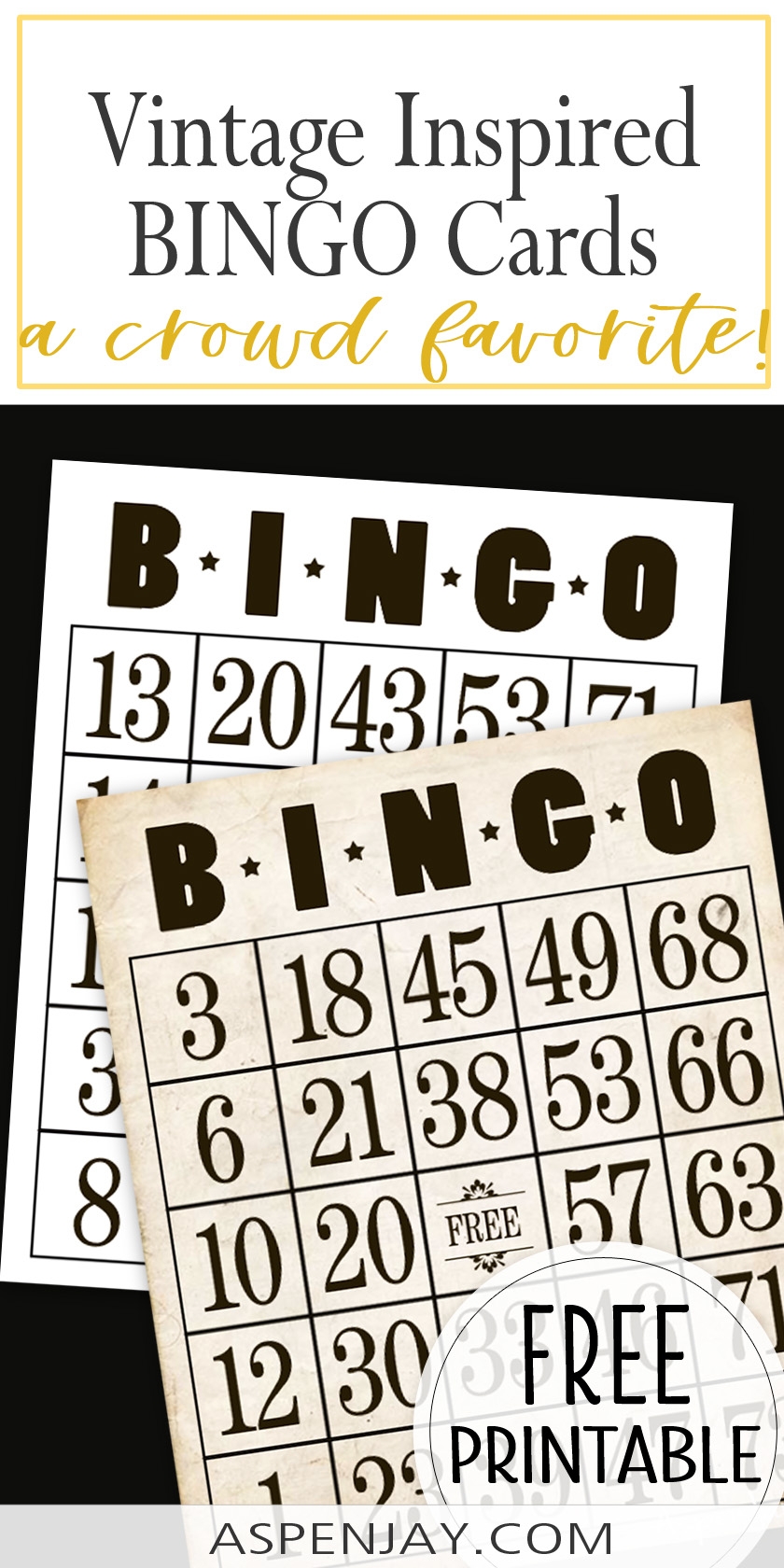 printable bingo cards free