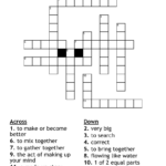 Vocabulary Words Crossword Puzzle 1 WordMint
