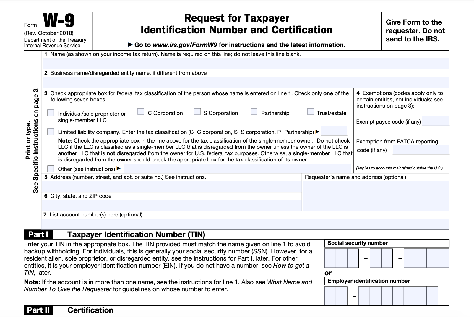 printable w9 form 2024