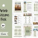 Welcome Book Template Airbnb Welcome Guide Editable Canva Air Bnb House Manual Superhost Ebook Host Signs Signage VRBO Vacation Rental Etsy