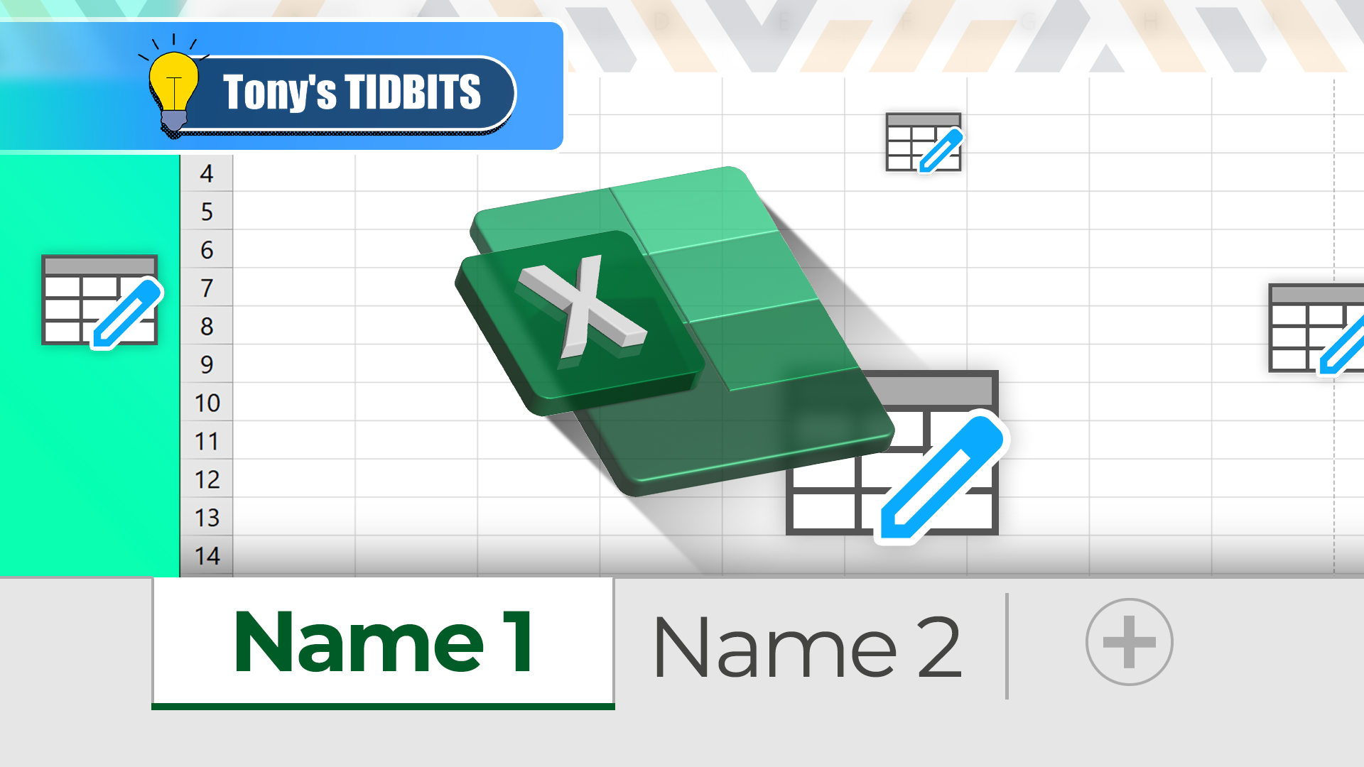 renaming worksheets in excel