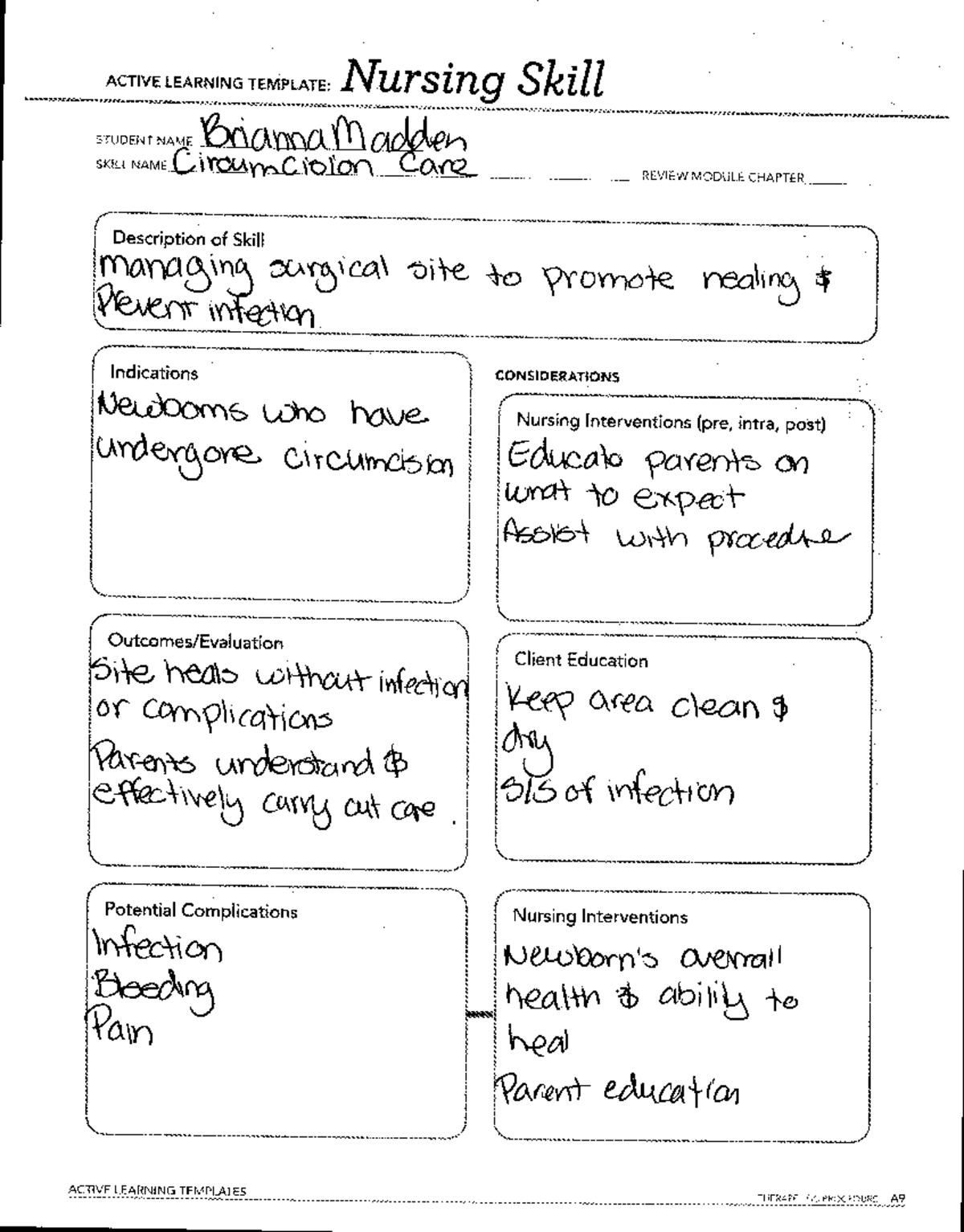 WK7 Active Learning Templates Nursing Skills Medications Studocu