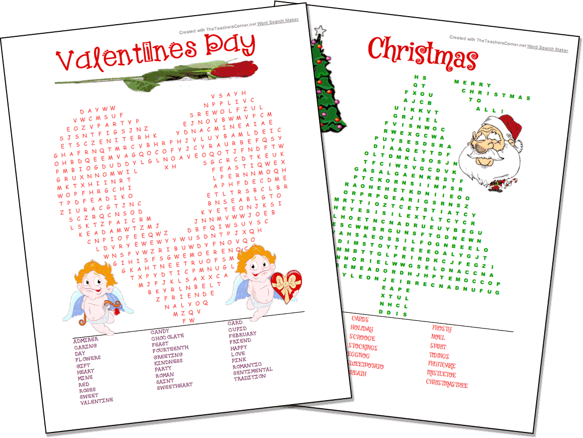 printable word puzzle maker