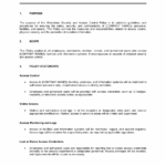 Workplace Security And Access Control Policy Template