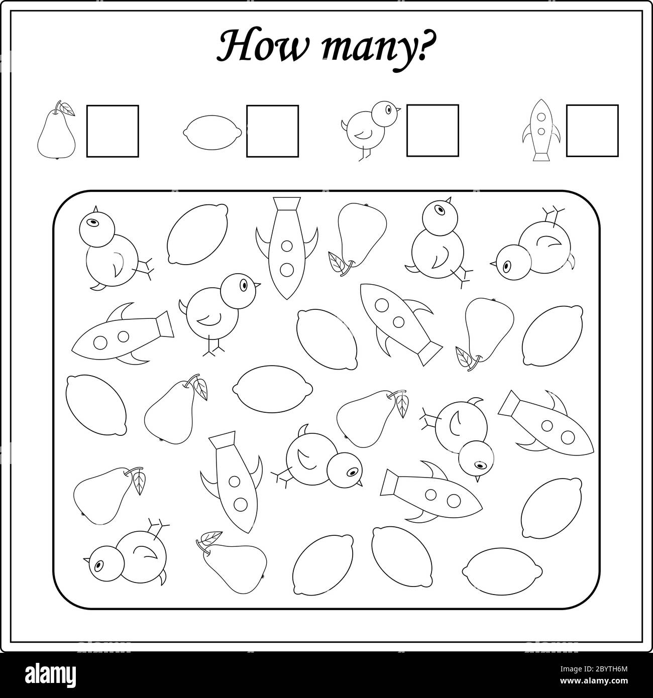 Worksheet For Kids Education Puzzle Game Children Activity Stock Vector Image Art Alamy