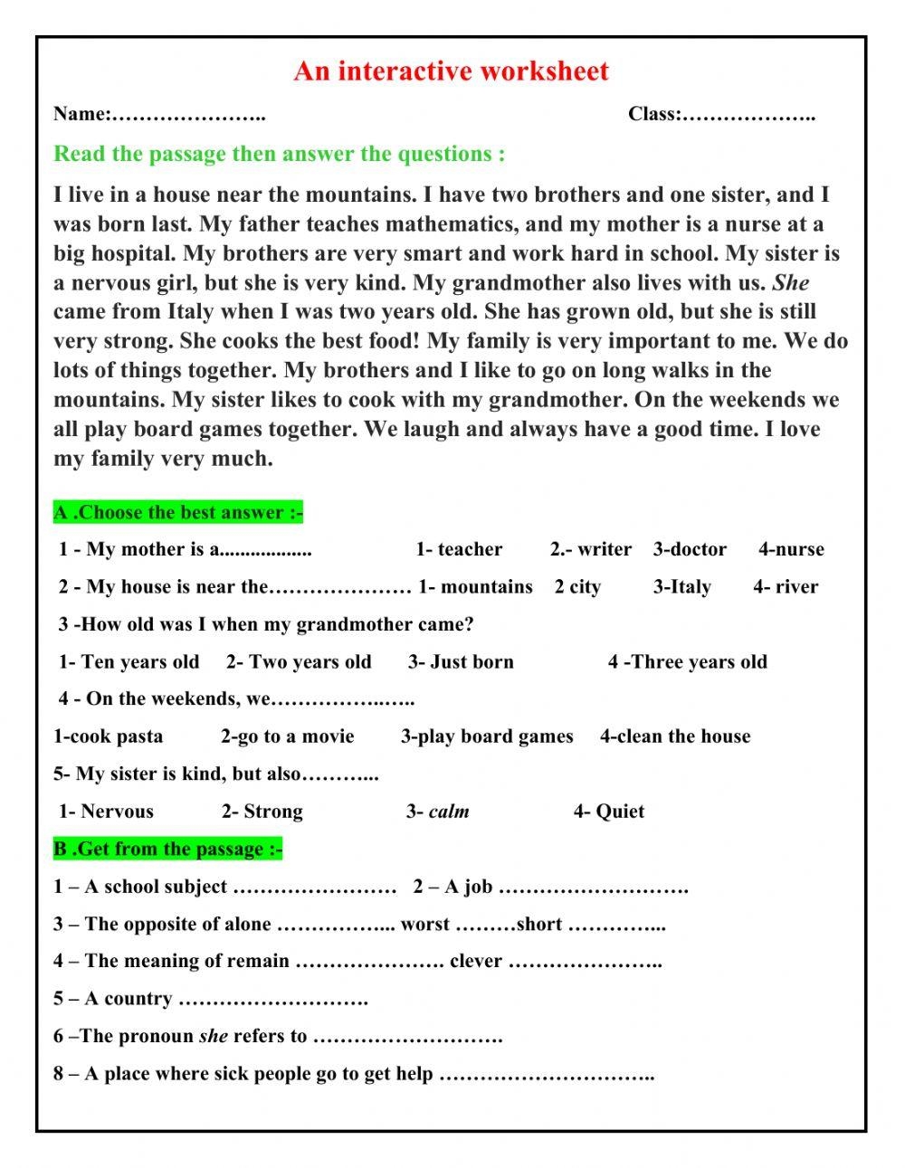 Worksheet grade 8 Worksheet Live Worksheets Worksheets Library Worksheet grade 8 Worksheet Live Worksheets Worksheets Library