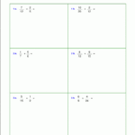 Worksheets For Fraction Addition