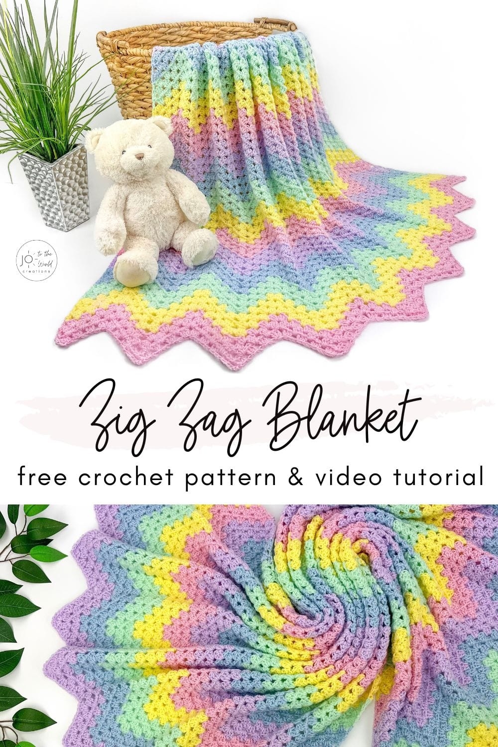 Zig Zag Granny Stitch Blanket Free Crochet Pattern Jo To The World Creations