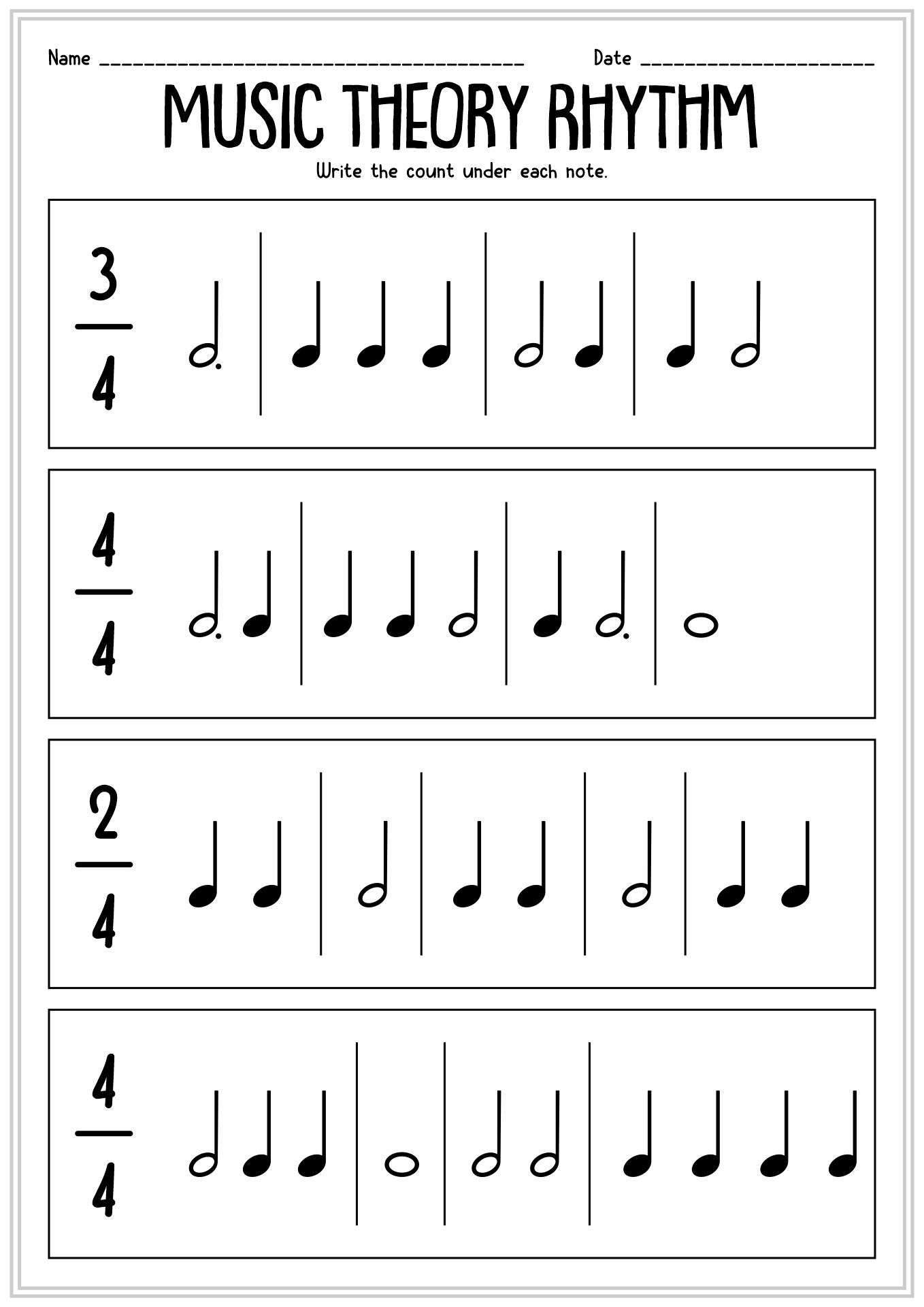 11 Music Theory Worksheets Note Value Free PDF At Worksheeto 11 Music Theory Worksheets Note Value Free PDF At Worksheeto