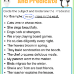 3 Subject And Predicate Worksheets With Answers In English Englishan