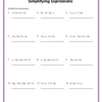 6th Grade Algebra Worksheets