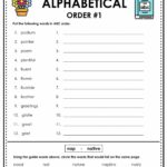 ABC Order Alphabetical Order Worksheets Task Cards Dictionary Guide Words Rockin Resources